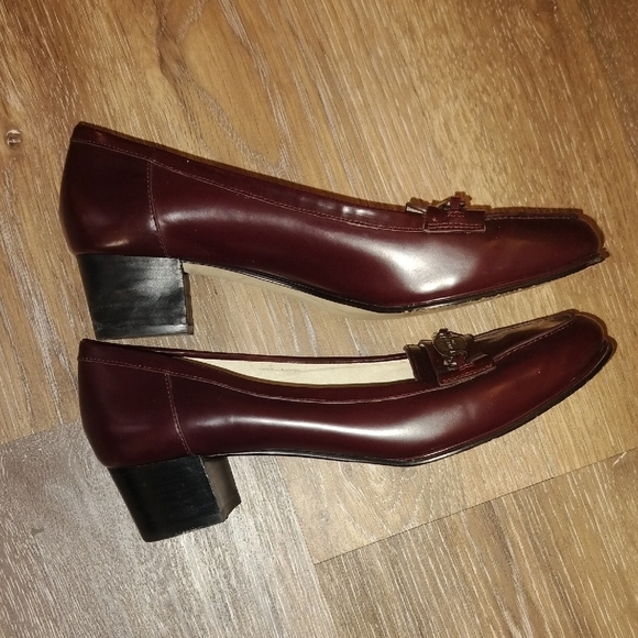 Michael Kors Brown Loafers with Gold Accent and Low Heel - Picture 5 of 7
